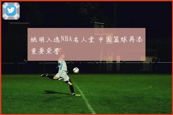 姚明入选NBA名人堂 中国篮球再添重要荣誉